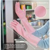 BechKCpro 3-Pair Durable Kitchen Dishwashing Gloves with Latex free -