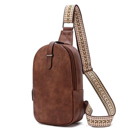 Love Delivery Shoulder Bag, Body Bag, Cross-body Bag, Lightweight, Waterproof, PU Leather, Fashionable, Popular, Size Feeling, Commuting to Work or School, Travel, Outdoor Activities, dark/brown