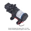 Water Pump 0.8GPM DC 12V 1.8A 55PSI Self Priming Pump