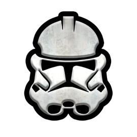 Bargain Max Decals Clone Inspired Trooper Window Laptop Car Sticker 5.5"
