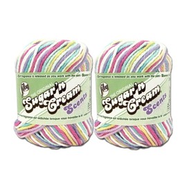 Bulk Buy: Lily Sugar 'n Cream 100% Cotton Yarn (2-Pack) ((Fleur de Lavande #24093 [Scents])