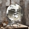 Generic Silver Earth Globe Desk Lamp, Touch Switch, Globe Diam.