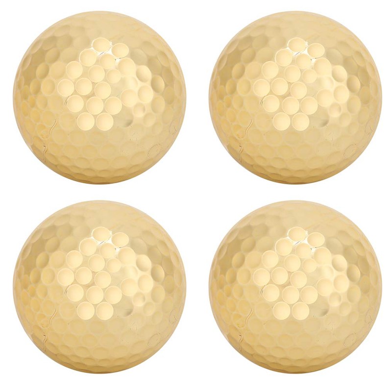 4Pcs Portable Double Layer Gold Refining Ball Accessories Golden with