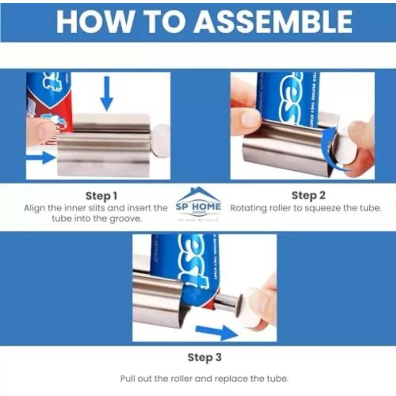 Smart House Inc The Original Toothpaste Squeezer Tube Roller Stainless