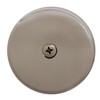 Westbrass 3-1/8" Single Hole Overflow Face Plate and Screw, Stainless