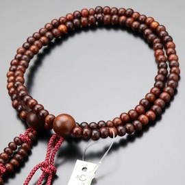 念珠 Dot Comme Des 日蓮宗 Buddha Mala Bead Women's 8 Dimension Made 梵天 Tufted 108 Ball Fighters 念珠 念誦 Kyoto 法華, Mother, Funeral Double Row Double Wheel 102660008 Mala Bag Gift.