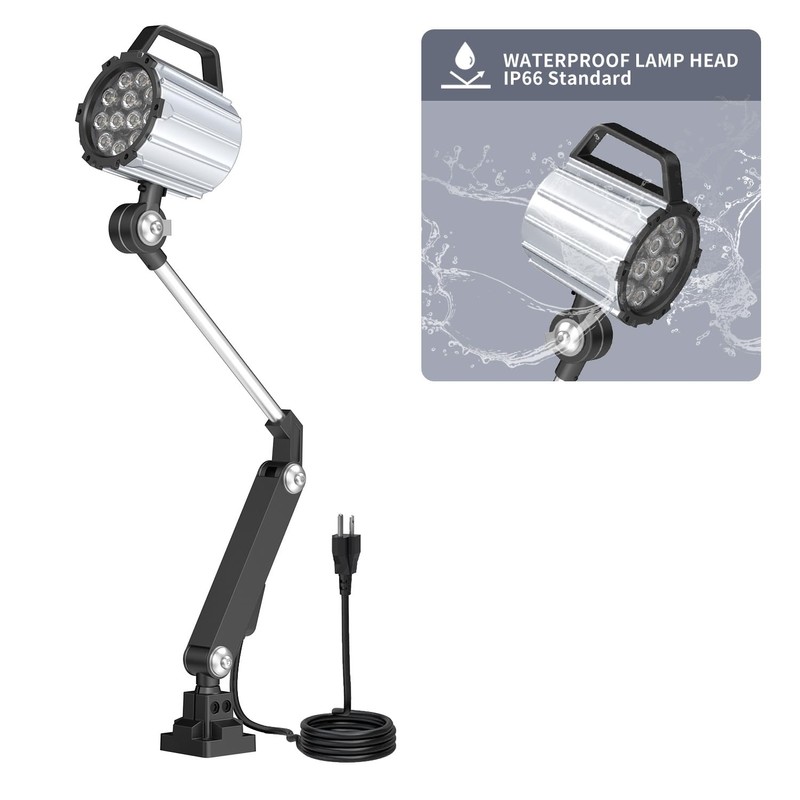 StaStrStu Articulating Led Work Light, 18W Machine Lights, 1800 Lumens