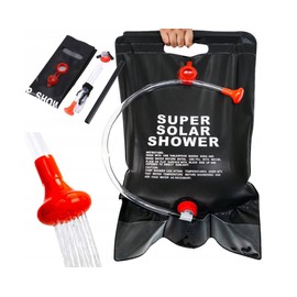 GEEZY Solar Shower Bag Outdoor Picnic Hiking Travel Shower Head Portable Camping Hot Water Bath Folding