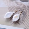 Inateannal Large Shell Earrings Resin Shell Dangle Earrings Statement Beach