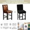GOSTADY Bar Stool Covers Set of 4, Waterproof Barstool Seat