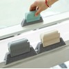 Window Track Cleaning Tool Set, 4Pcs Washable Sponge Brushes with
