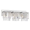 Evelyn 3-Light Crystal Strand Wall Sconce in Chrome Finish