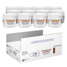 Dynarex Vitamins A & D Ointment, Ointment with Vitamin A and Vitamin D Skin Protectant, for Diaper Rash and Discomfort, White, 12 – 15 oz Jars of Dynarex Vitamins A & D Ointment