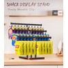 Usluole Chip Rack Display Stand, 3-Tier 42 Clips Snack Organizer