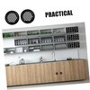 Operitacx 20 Pcs Stainless Steel Louver Round Vent Covers Flat