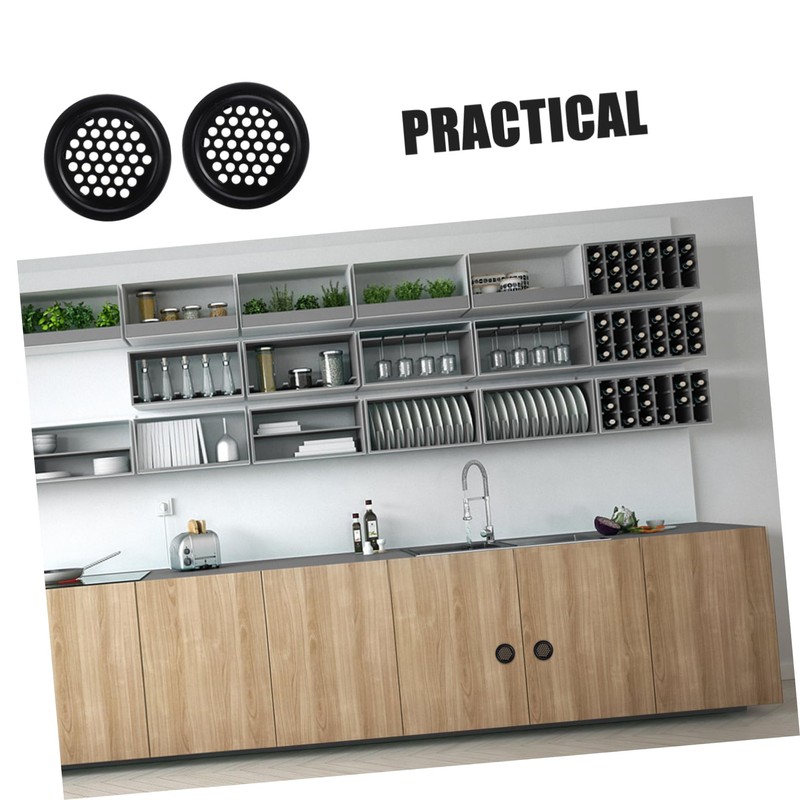 Operitacx 20 Pcs Stainless Steel Louver Round Vent Covers Flat