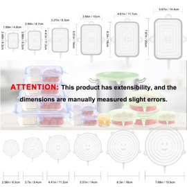 Silicone Stretch Replacement Lids: BPA-free Silicone Bowl Covers Stretch Food Bowl Storage Covers Reusable For Dish Bowls Cup Containe