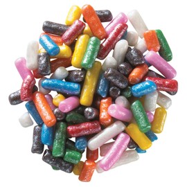 DECOPAC Candy Sprinkles, 26oz, Rainbow Shimmer Sprinkle Mix, Fancy Sprinkles in Handheld Container, Edible Sprinkles For Celebration Cakes, Cupcakes, Cookies - Rainbow Shimmer