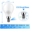 8 Pack E12 Ceiling Fan Light Bulbs, 60W Equivalent, Daylight