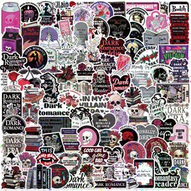 100 PCS Dark Romance Stickers for Kindle Holographic Book Stickers Spicy Reading Sticker Burn Vinyl Decals for Laptop Bookish Gifts for Adults
