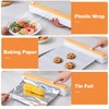 Magnetic Plastic Wrap Dispenser with Cutter for Kitchen Use –