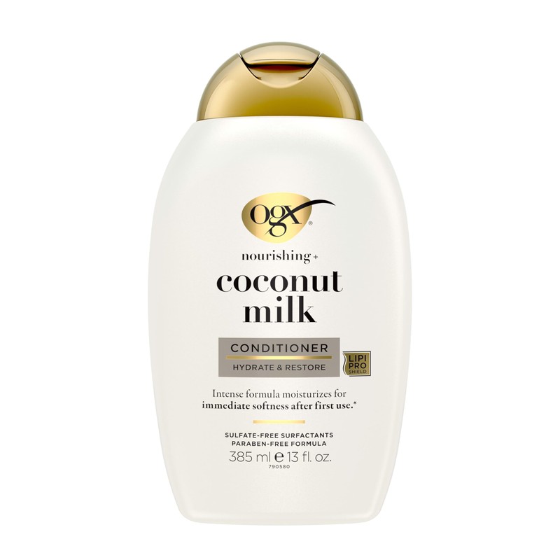 OGX, Acondicionador Nutritivo de Leche de Coco, 385 ml