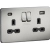 13A 2G SP Switched Socket with Dual USB A+C (5V