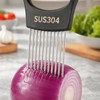 AOYYUBK 304 Stainless Steel Onion Holder & Slicer - Multi-Fruit