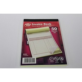 1 x PUKKA PAD DUPLICATE INVOICE BOOK WITH CARBON SHEETS DU5842 (137 x 203mm)