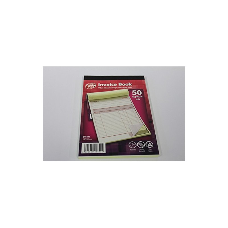 1 x PUKKA PAD DUPLICATE INVOICE BOOK WITH CARBON SHEETS