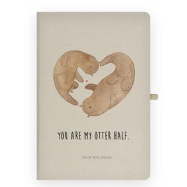 Mr. & Mrs. Panda Variants Notebook Otter Heart MT