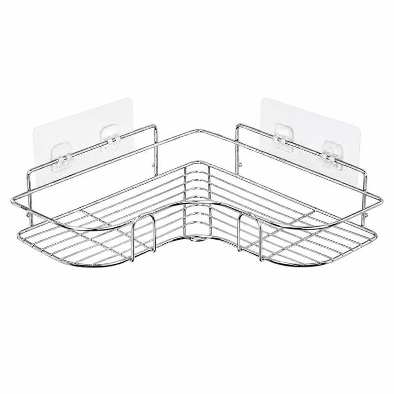 Bathroom Shower Storage Rack for Shampoo and Toiletries - Wall-Mounted