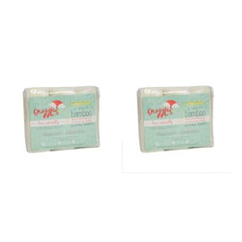 Washable Absorbent Bamboo Rayon Baby Changing Pads 6 Pack - Extra Soft Material, Reusable, Leak Proof, Stain Protective Cover- use in Diaper Bag for Traveling or in Nursery