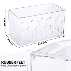 Vesici Acrylic Utensil Dispenser 5 Compartment Clear Cutlery Organizer Spoon Fork Utensil Holder for Party Kitchen Silverware Caddy Flatware Utensil Storage for Countertop Restaurant Picnics Office