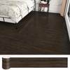 Wallderful 16 Pack Wood Peel and Stick Floor Tile Brown