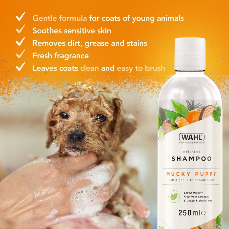 Wahl Mucky Puppy Shampoo,Shampoo for Pets, Gentle Pet Friendly Formula,