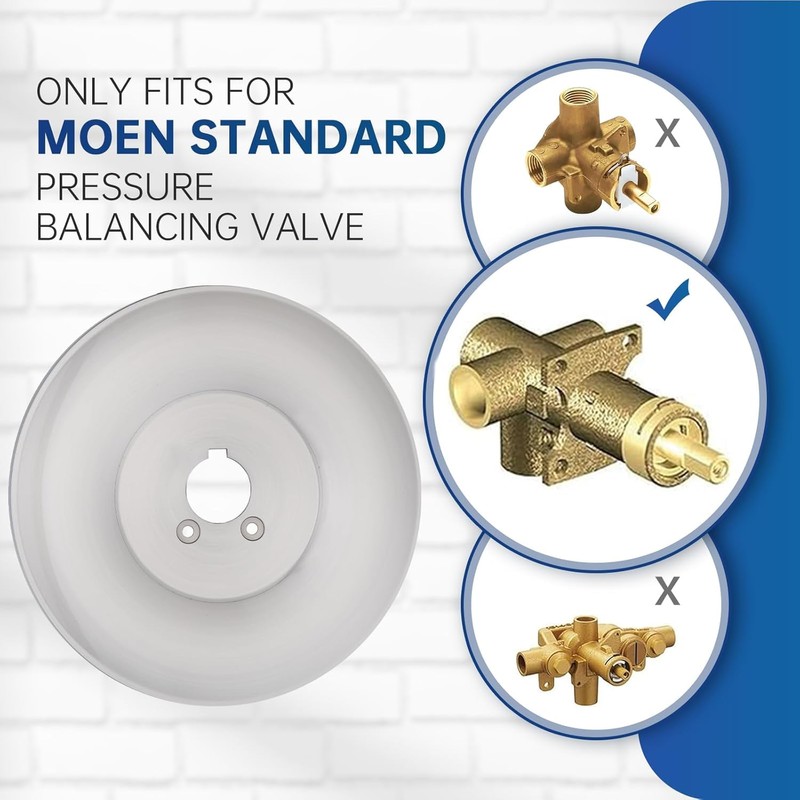 Escutcheon Replacement for Moen 16090 Chateau Collection, for One-Handle Tub