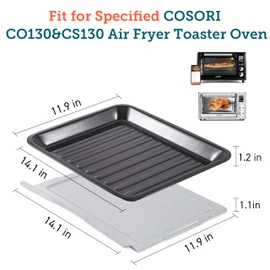 COSORI Oven Tray, Baking Sheet, Drip pan for CO130-AO, CS130-AO & CS130-CFH, Air Fryer Toaster Oven Replacement Accessories