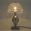 WUSILILU Crystal Table Lamp, E26 Modern Touch Bedside Desk Lamp