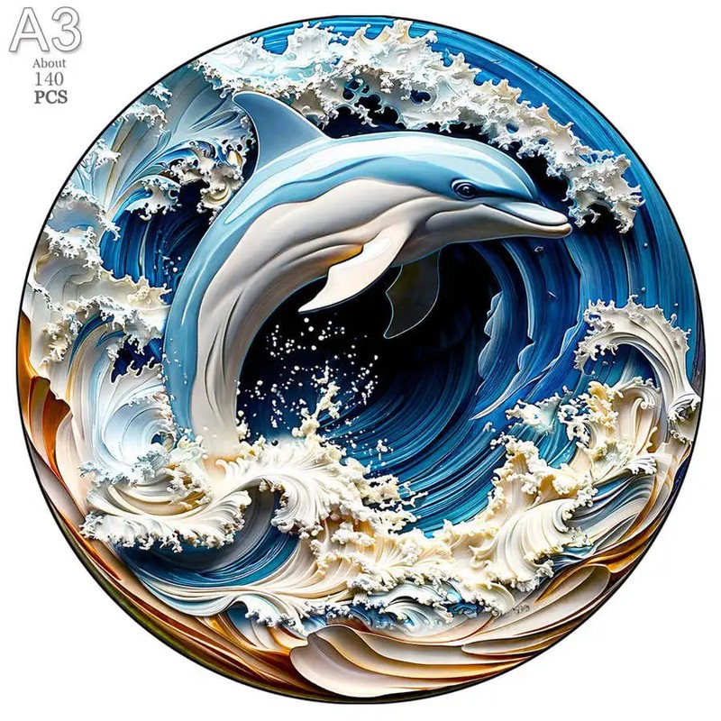 Mysterious Animals Wooden Jigsaw Puzzle – Precision-Cut Animal Puzzle for