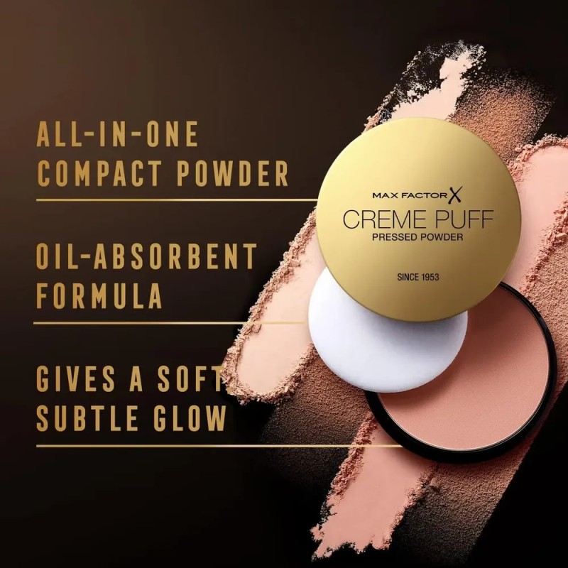 Polvo Facial Max Factor Creme Puff 21 G Sellado 13