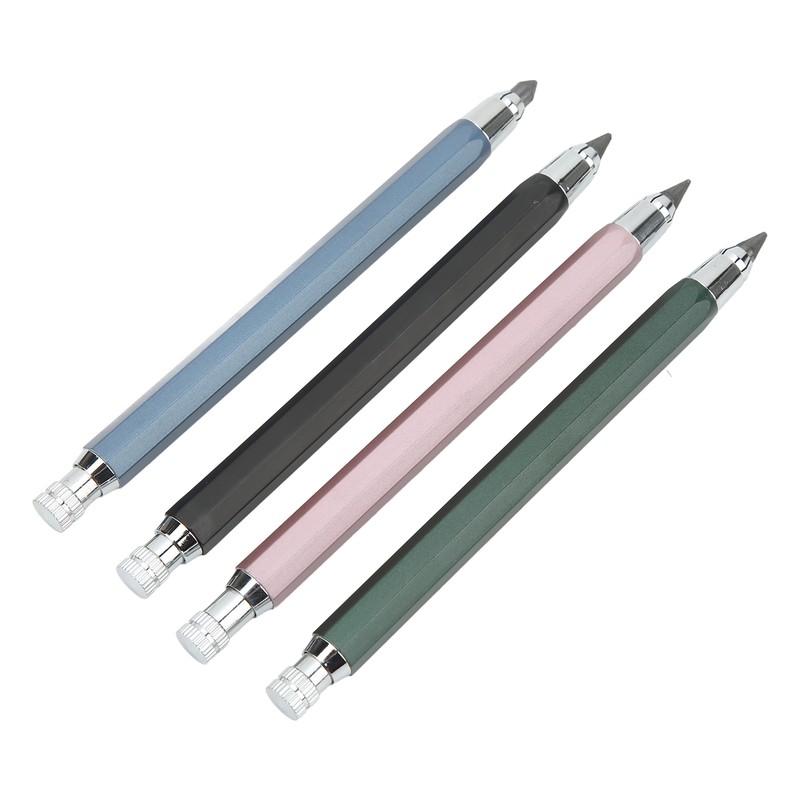 10Pcs Mechanical Carpenter Pencil Kit Automatic Woodworking Mark Pencil with