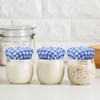 3pcs Sourdough Jar Cover, 4.33x4.33x0.2 Inch Reusable Cotton Cloth Jar