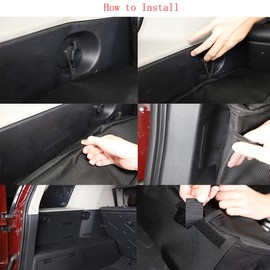 encar88_8 Rear Trunk Side Storage Bag Organizer Packet For Toyota FJ Cruiser 2007-21