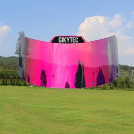 GIKYTEC Universal Softball Visor - Softball Eye-Shield Mask - Baseball Sports Sunglasses - Face Shield (red)