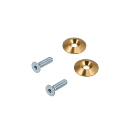 CNC Fork Caps / Countersunk Discs Aluminium Gold for S51, S50, S70, S53, S83