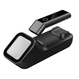 SAANTE Escáner de código de Barras，Lector de código de Barras，Support 2.4G Conexión inalámbrica y BT y USB ，Compatible con Windows Android Mac iOS para supermercado Logística Almacén Pago móvil
