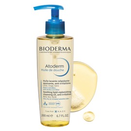 Bioderma - Atoderm - Cleansing Oil For Very Dry Sensitive Skin - Face and Body - Soothes Discomfort - 6.7 Fl Oz (Pack of 1)