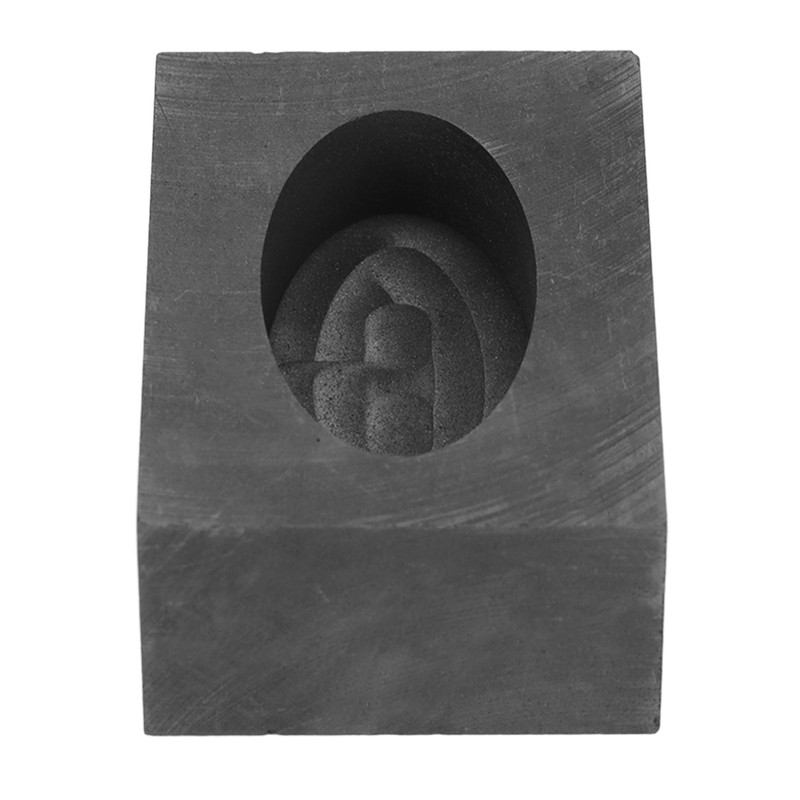 Graphite Casting Ingot Mold Oval High Purity Gold Silver Melting