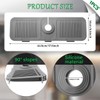 Tap Protector & Drip Mat Grey, Tap Splash Guard, Tap